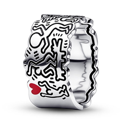 Кільце «Кохання та люди» Keith Haring™ x Pandora