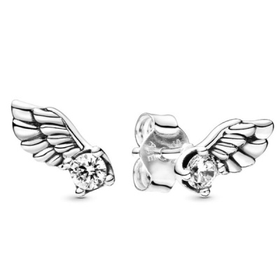 Пандора Сережки Блискучі крила ангела 298501C01